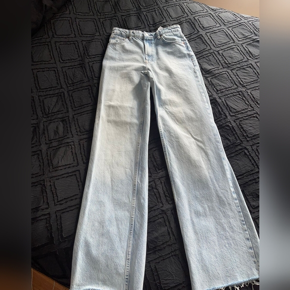 Zara wide leg jean pants - Picture 9 of 12